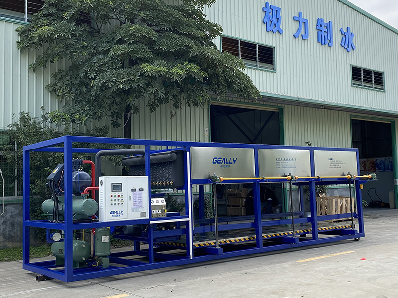 山西客戶10噸直冷式塊冰機